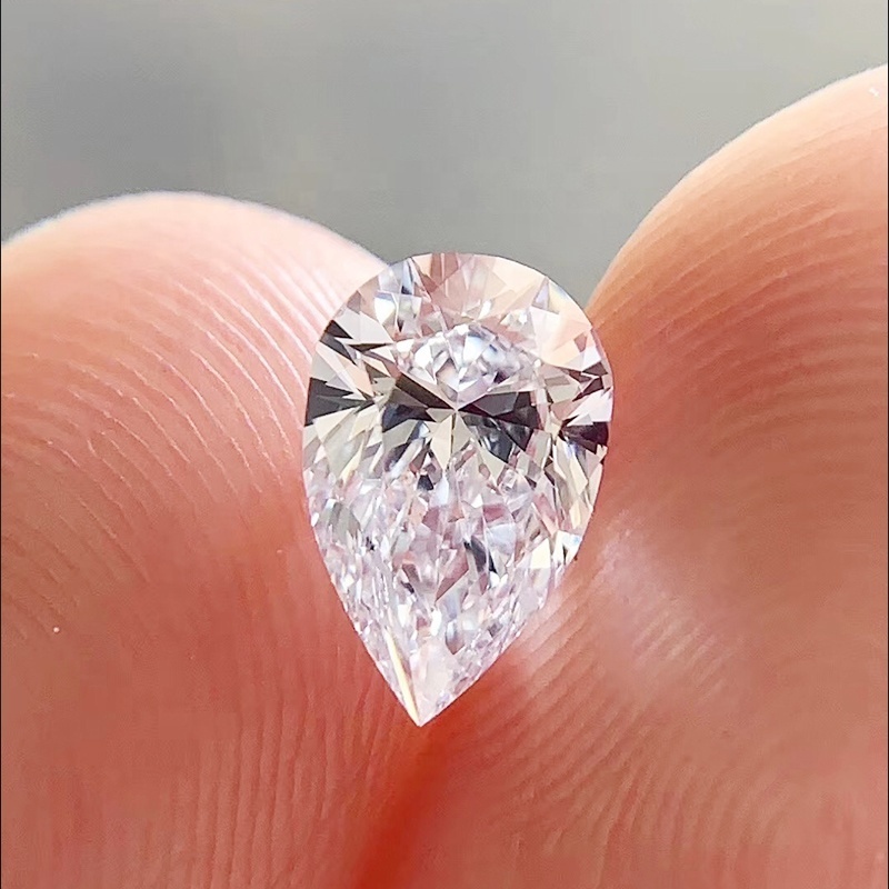 Lab Grown Moissanite Stone White Pear Shape Loose Moissanite Price Per Carat For Ring Earring Jewelry