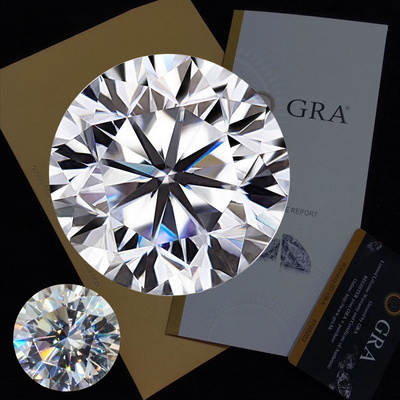 Wholesale Price Gra Certificate Moissanite Round Loose White Color D Color VVS Moissanite Stone