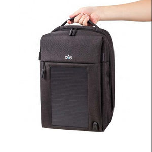 Unisex 10W 30L waterproof solar power laptop bag backpack with solar panel