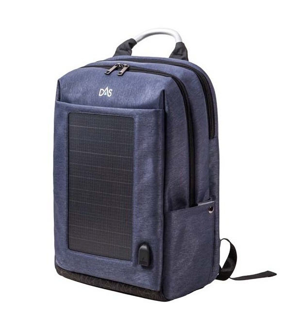 Laptop Backpack with 10W Solar Panel Solar Backpack Bag Suitcase Unisex 5V/2A USB 150D Polyester 48*37*17 Cm 35 L 1.465 KG