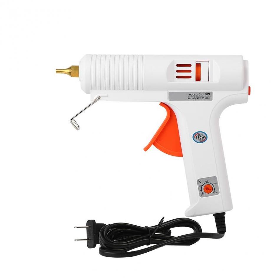 Hot Melt Glue Gun Adjustable Constant Temperature Hot Glue Gun 11mm Diameter Glue Gun Sticks Home Craft Repair Tools 110W