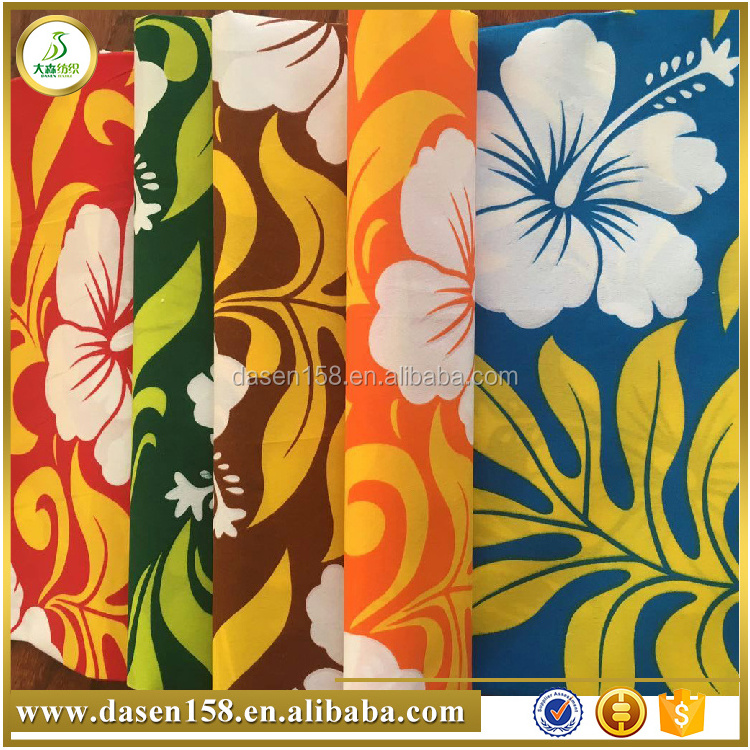 colorful 36'' polyester Indonesia flower printed  fabrics kain