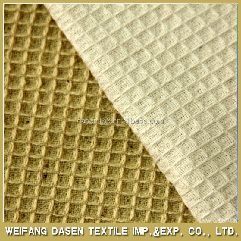 waffle fabric waffle weave 100% cotton fabric