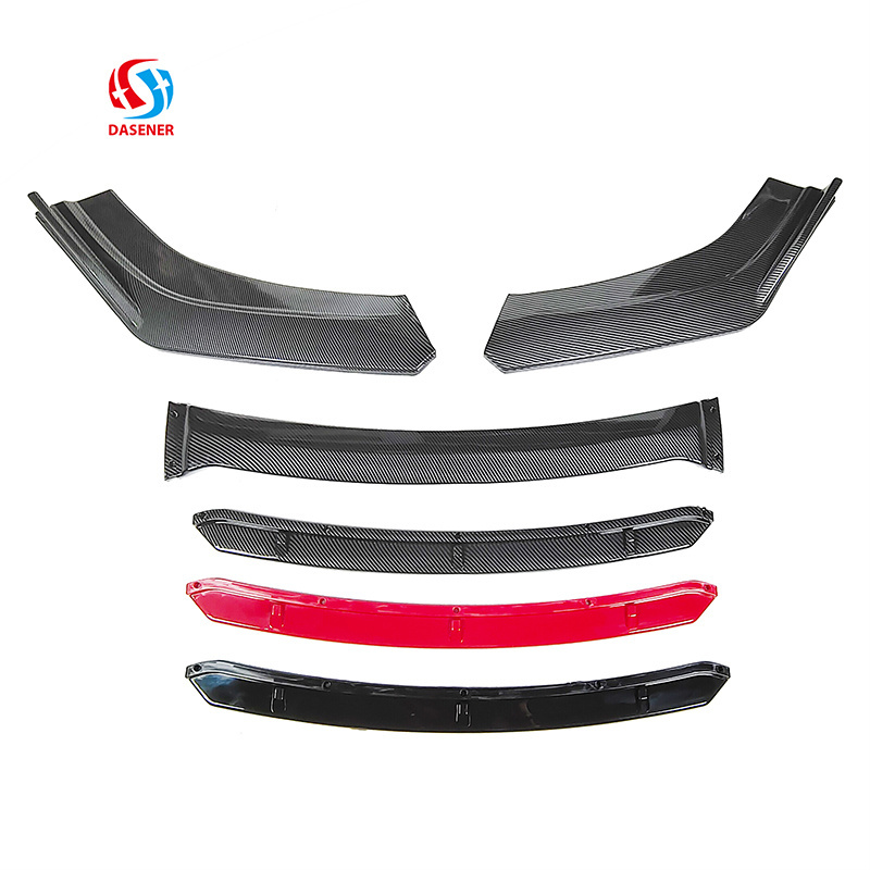 Dasener Brand Factory Manufacture Auto Accessories Parts Universal Front Bumper Lip Front Splitter Body Kits For All Sedan Cars