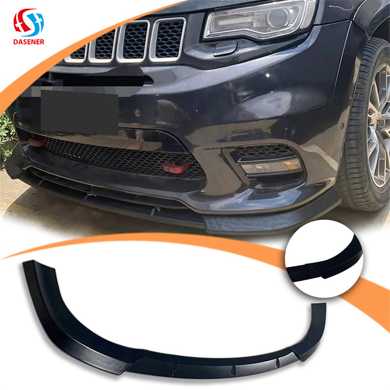 Dasener Auto Accessories New Front Bumper Lip Splitter Body Kit for JEEP GRAND CHEROKEE SRT Bumper Accessories Carton Box 2kg