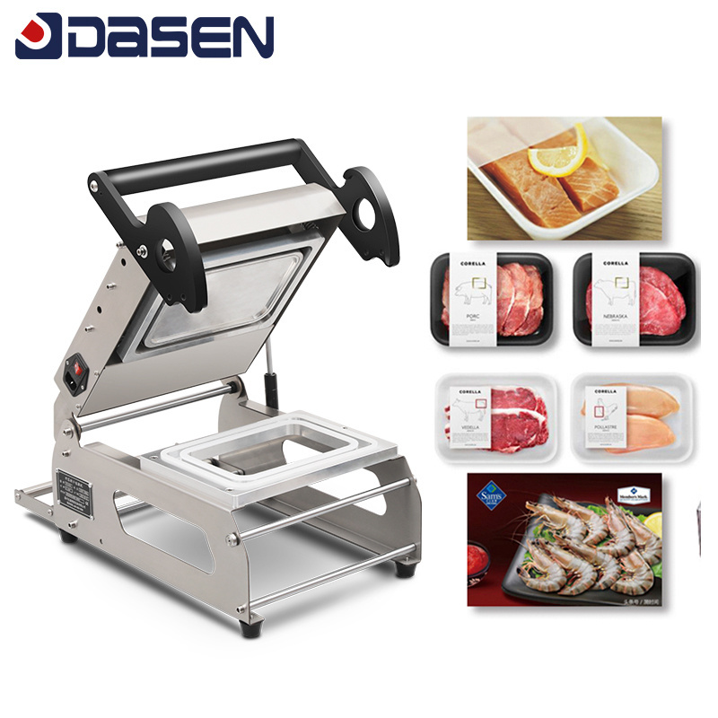 Fruit Vegetables Manual Packing Machine Fast Food Tray Sealing Machine Plastic Film Packaging Sealer heat seal sealing machine