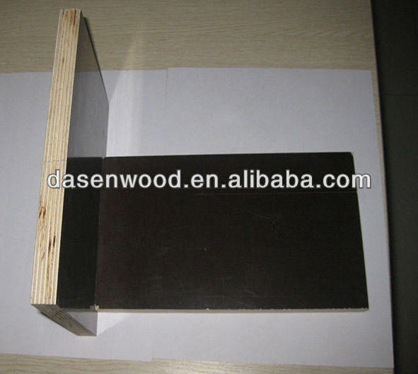 Construction shuttering board phenolic melamine black finger Joint recycled wood core Plywoods