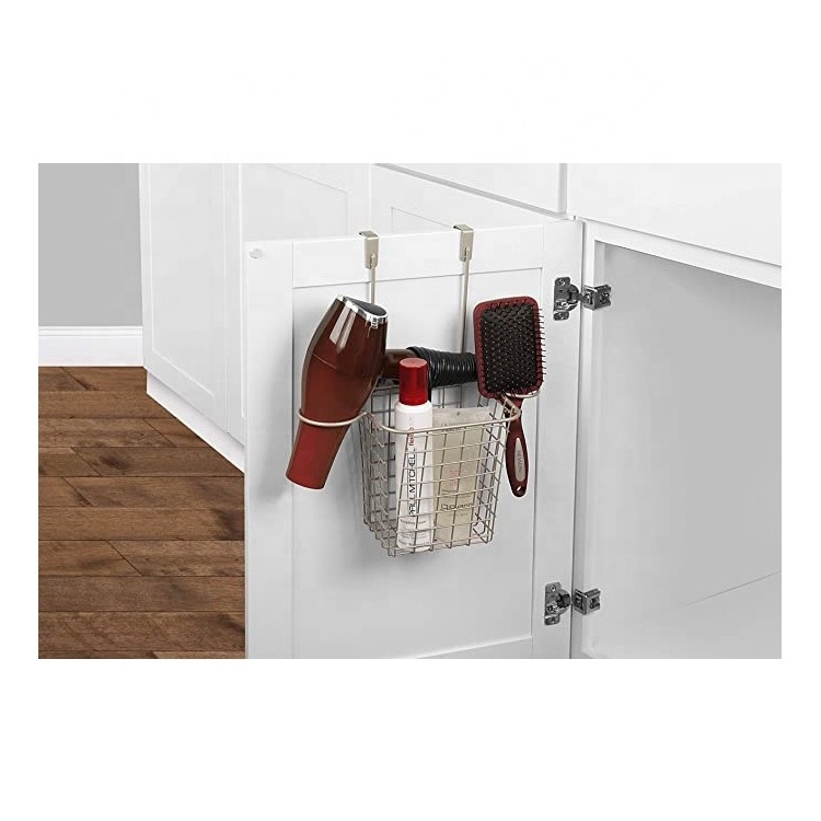 Multi-function content to wear door hind hutch ark receives bathroom hanging frame cabinet wire storage hitch hair dryer basket