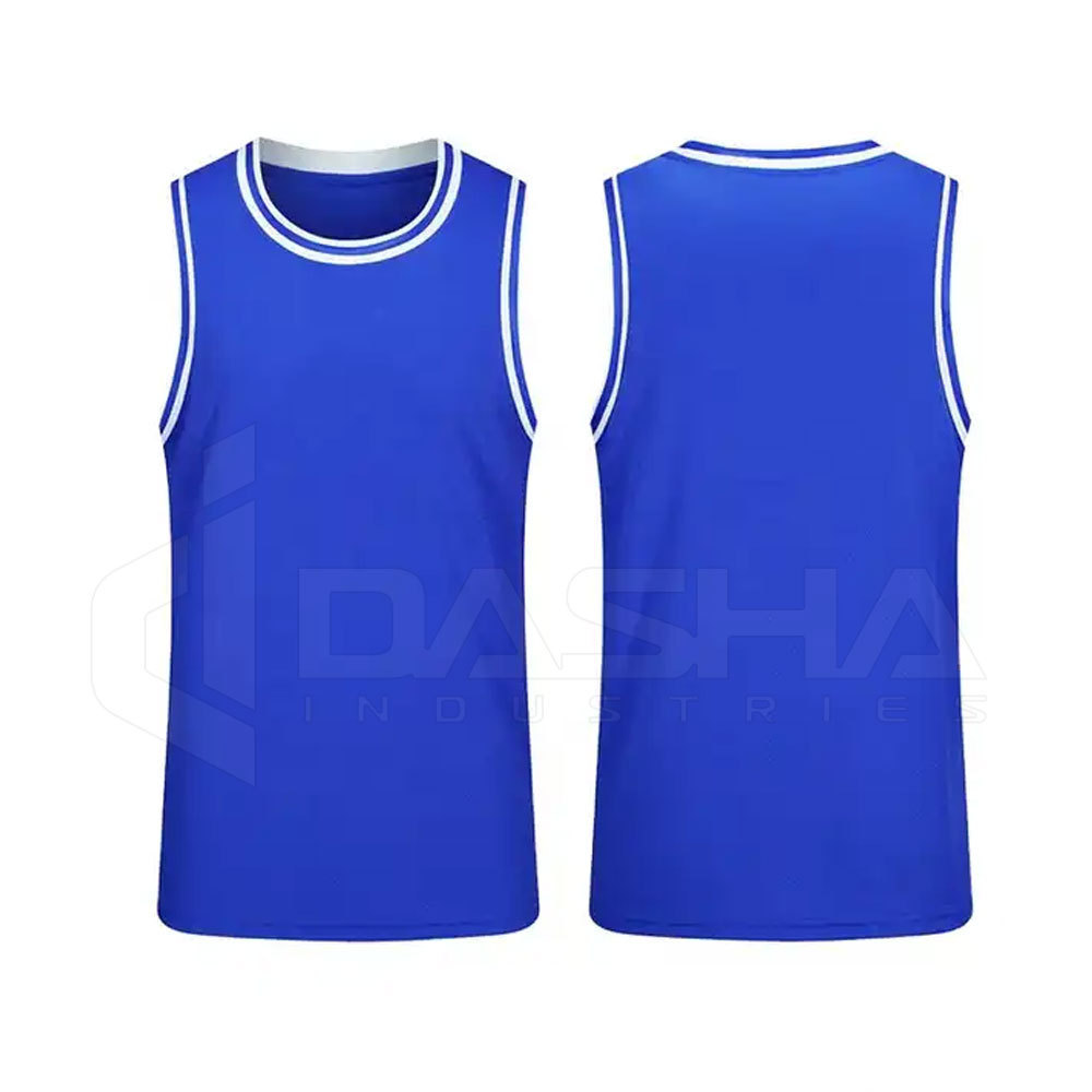 Hot Selling Basketball Jersey Size Sports Training Wear Custom Design Sleeveless Men Top Tank Sublimation Basketball Jersey