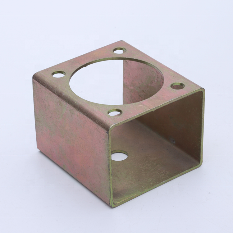 Custom steel square tube mounting bracket with galvanized as per design