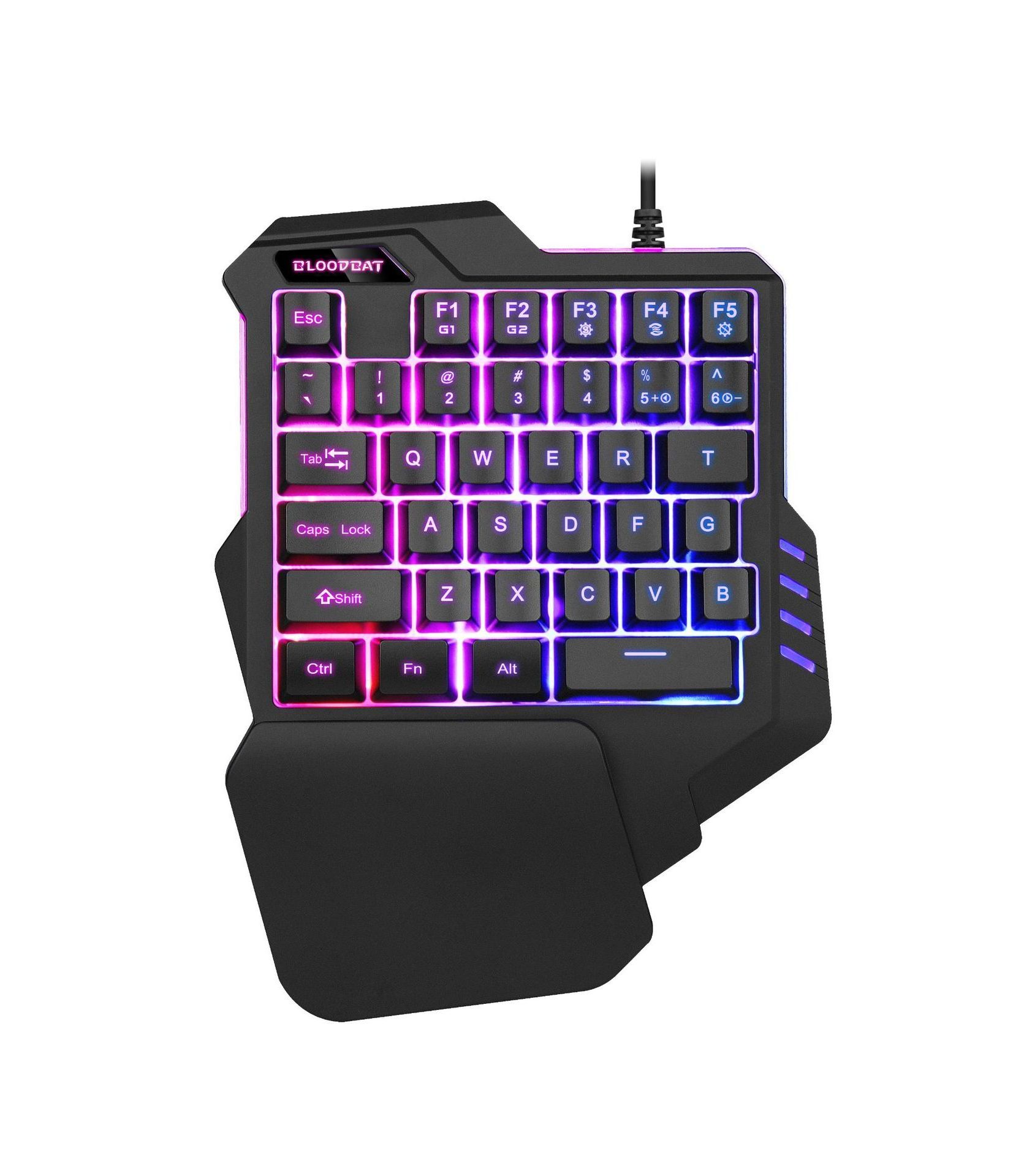 Mini gaming keyboard mechanical RGB one hand keyboard and mouse combo for mobile phone