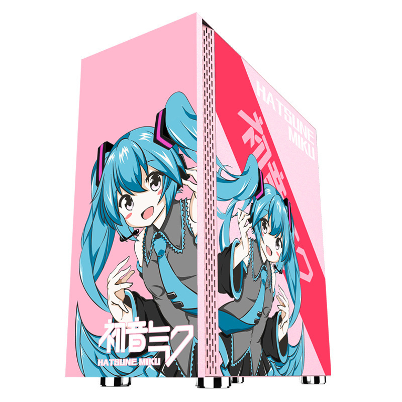 Anime ATX CPU RGB table glass PC gaming computer cases & full towers desktop cover case