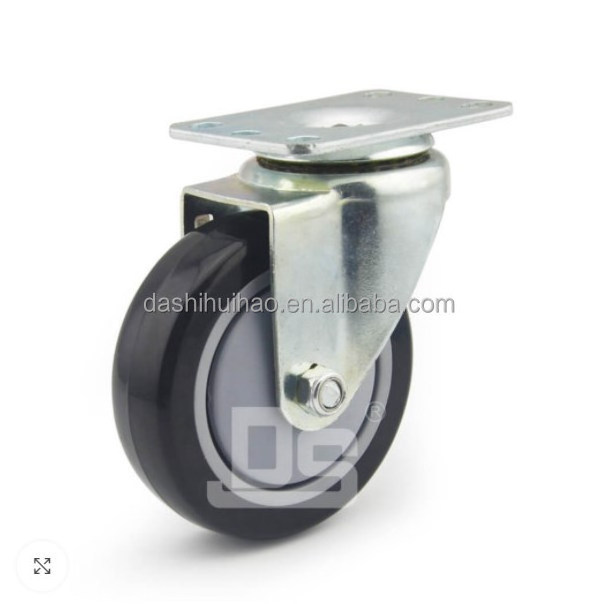 DS 20 series light duty swivel plate caster wheels 4 inch 100mm  cart trolley wheel