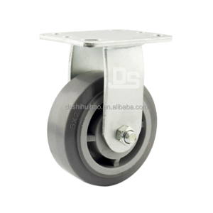 OEM  heavy duty wheel noise free  TPE rubber tread plastic core rigid swivel ball casters