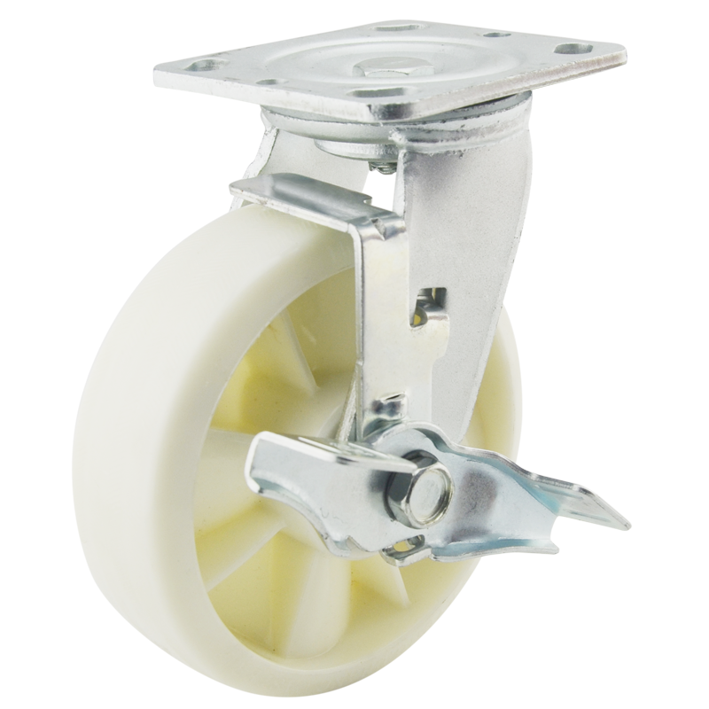 Factory Prices   Heavy Duty 50mm width  Nylon swivel with locking brake   Caster Wheels