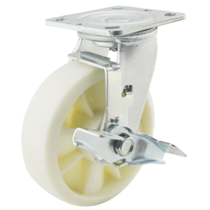 Factory Prices   Heavy Duty 50mm width  Nylon swivel with locking brake   Caster Wheels