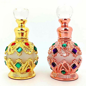 Luxury Arabian Dubai Style Oud Essential Oil Perfume Bottle for Bakhoor Parfum