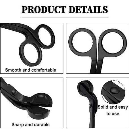 Ready To Ship Wholesale Stainless Steel Wick Clipper Cutter Scissors Candle Wick Trimmer