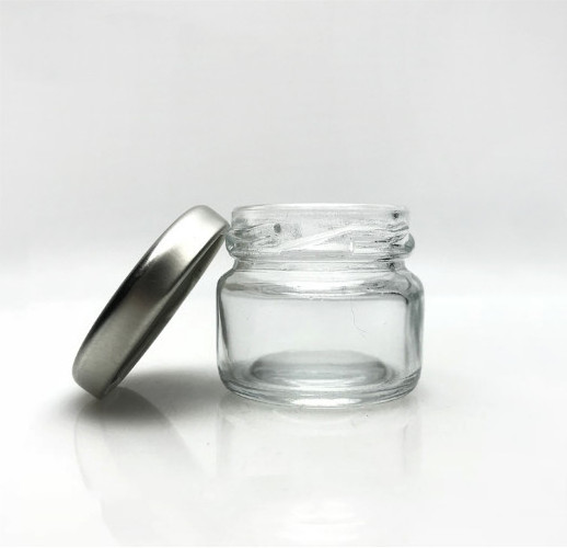 High Quality  Small Empty Round Glass Jam Jar Honey Jar  With Aluminum Cap