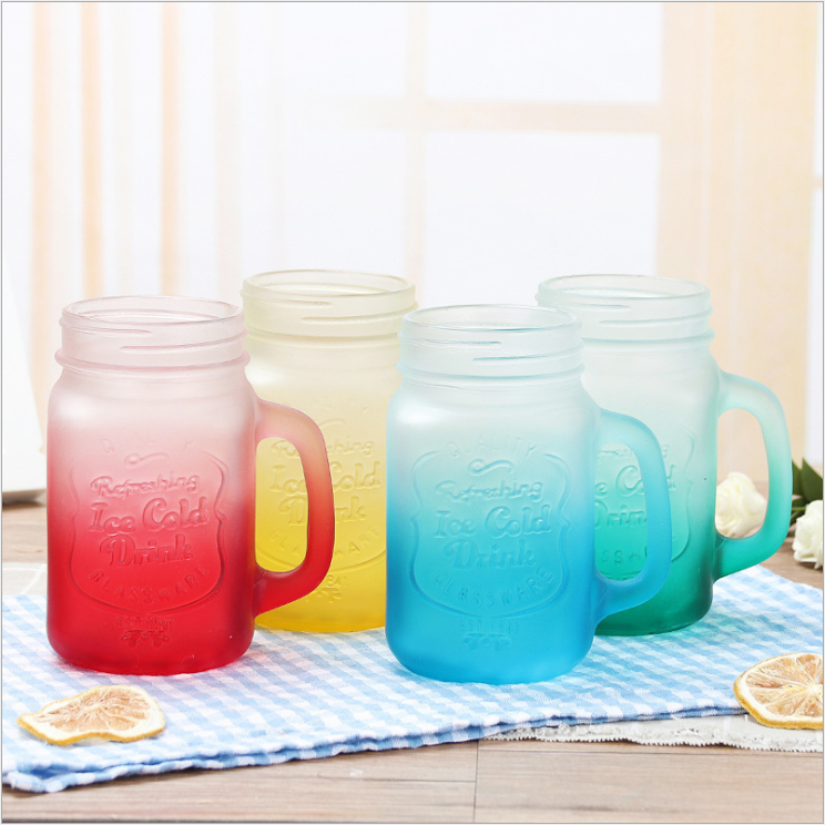 wholesale bulk mason jars with lid mason jars with handle 150ml 300ml 500ml glass jar