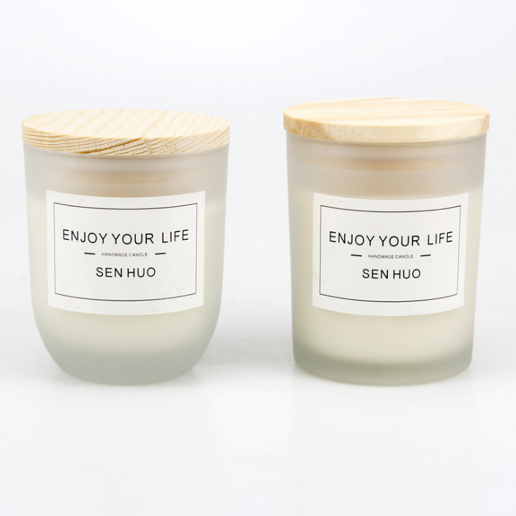 Candles Outdoor Indoor Large Frosted White Glass Jar Candles Gift Soy Wax Candles Jars for Women Wedding PARTY 7OZ 10OZ 15OZ