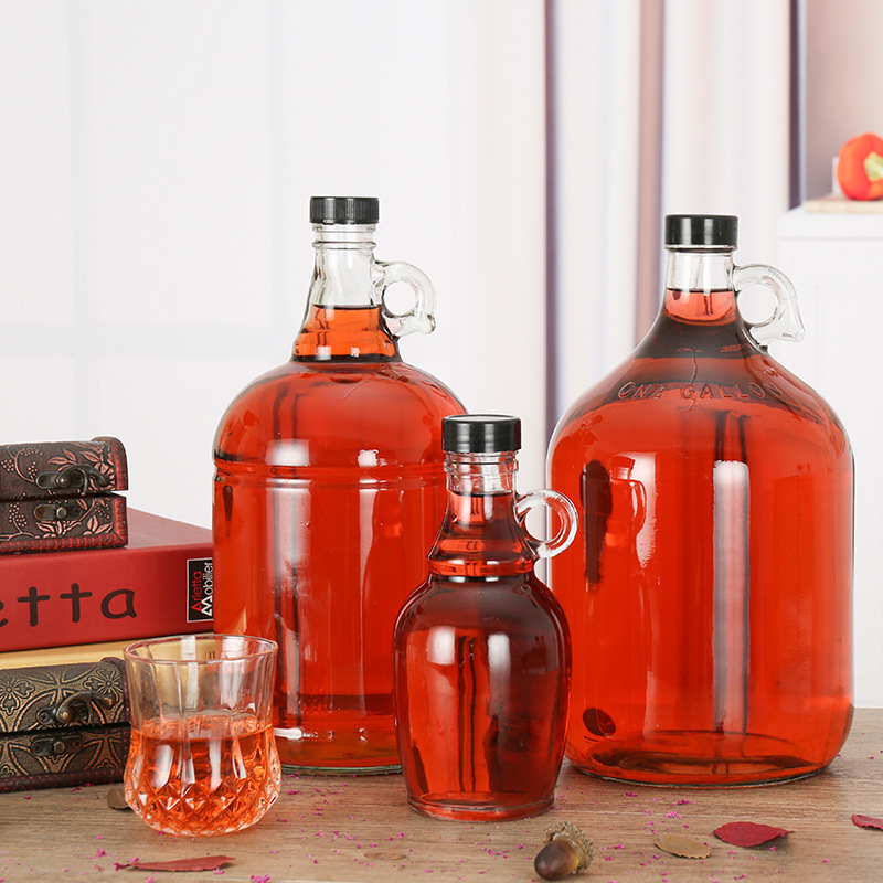 thumbnail image 2 of Home Brew Ohio 1/2 Gallon Amber Beer Growlers – Set Of 4 With Poly Seal Lids 2 of 6
