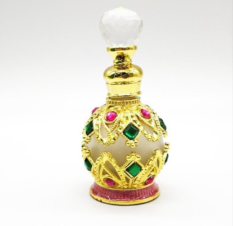 Luxury Arabian Dubai Style Oud Essential Oil Perfume Bottle for Bakhoor Parfum