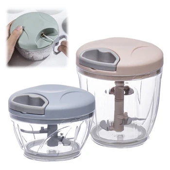 Hand Chopper Manual Rope Food Processor Silcer Shredder Salad Maker Garlic Onion Cutter Kitchen Tool Accessories