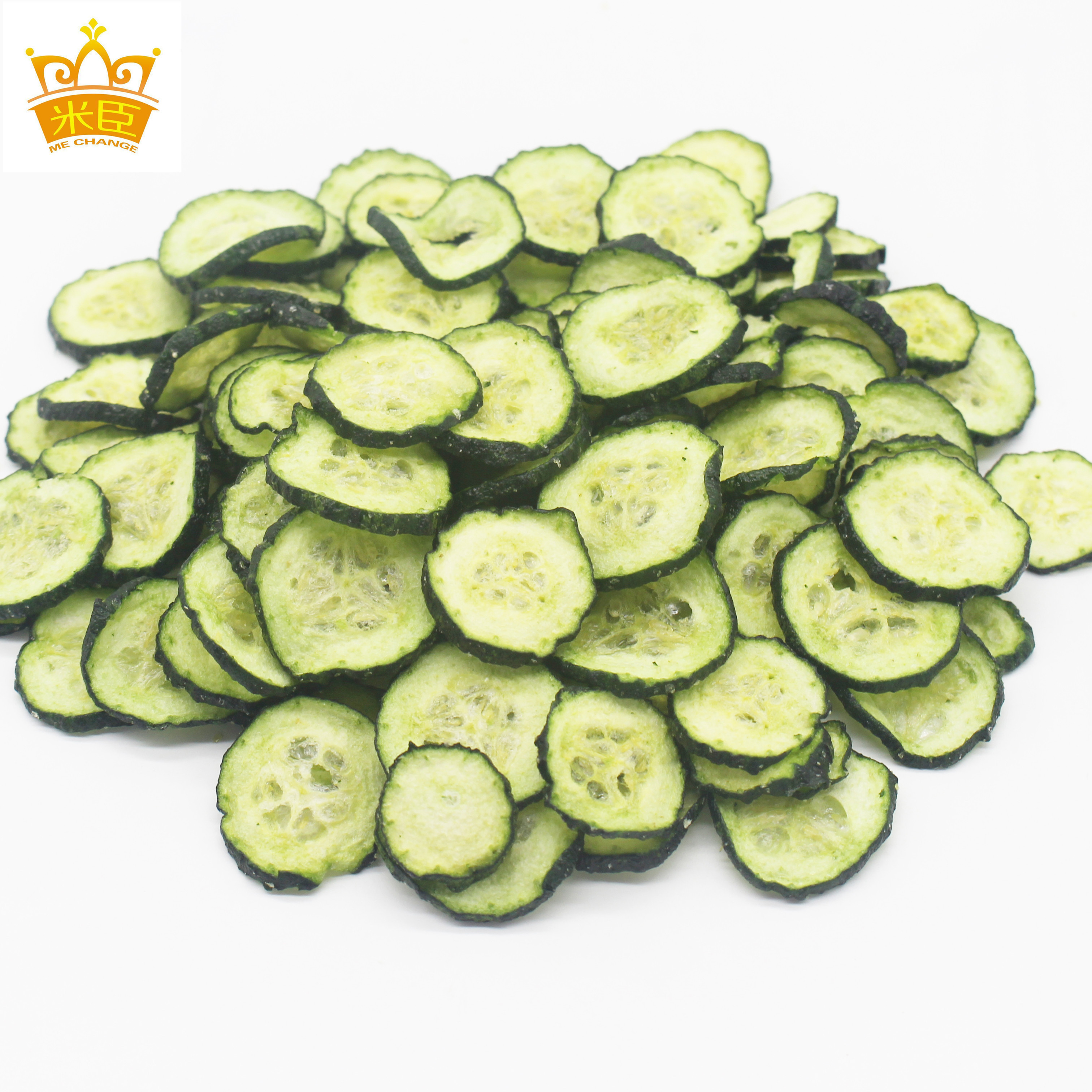 Vacuum Fried Cucumber chips as a healthy snacks