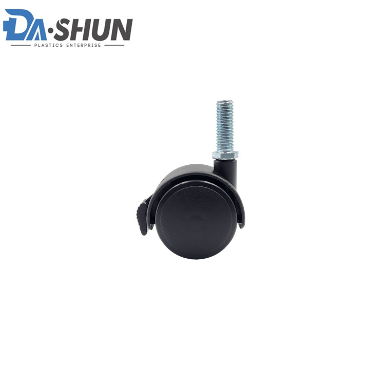 Plastic clothes stand locking caster wheel