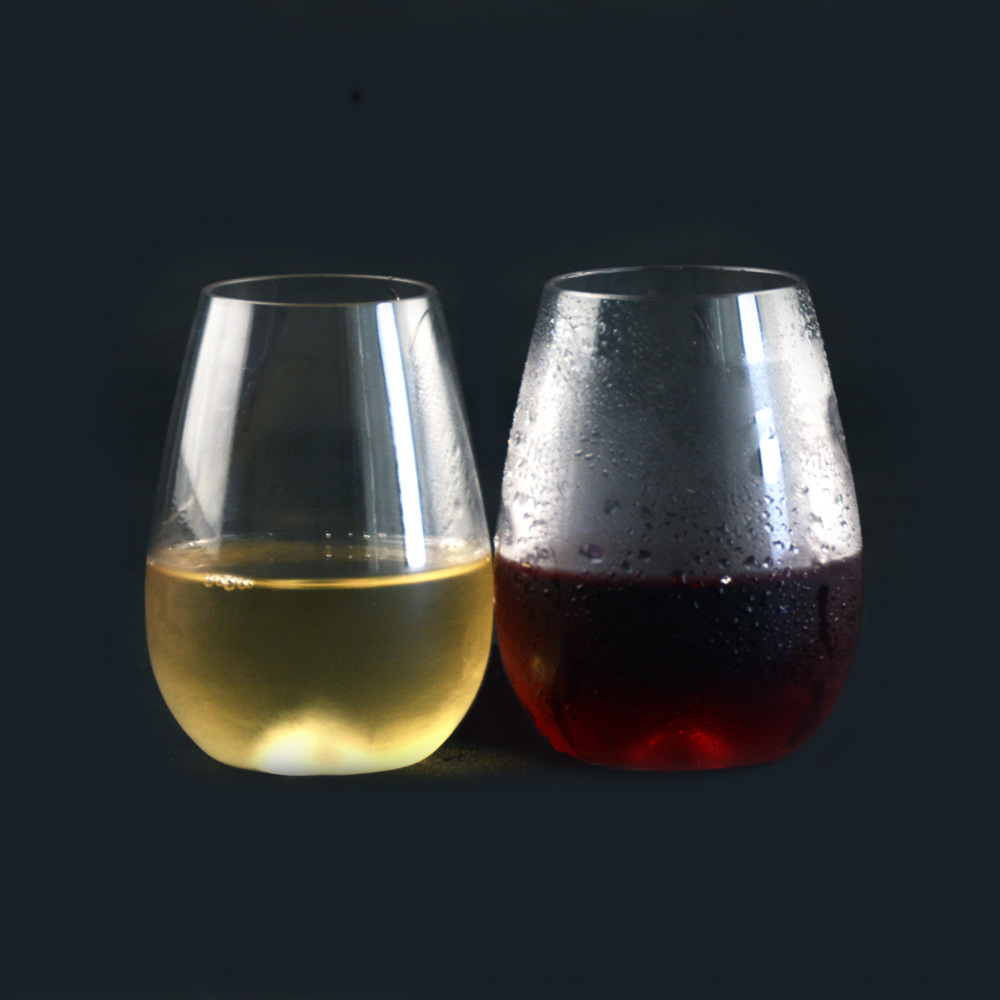 Tritan plastic transparent wine glasses outdoor non-breakable wine glass drink cup reusable wine glass