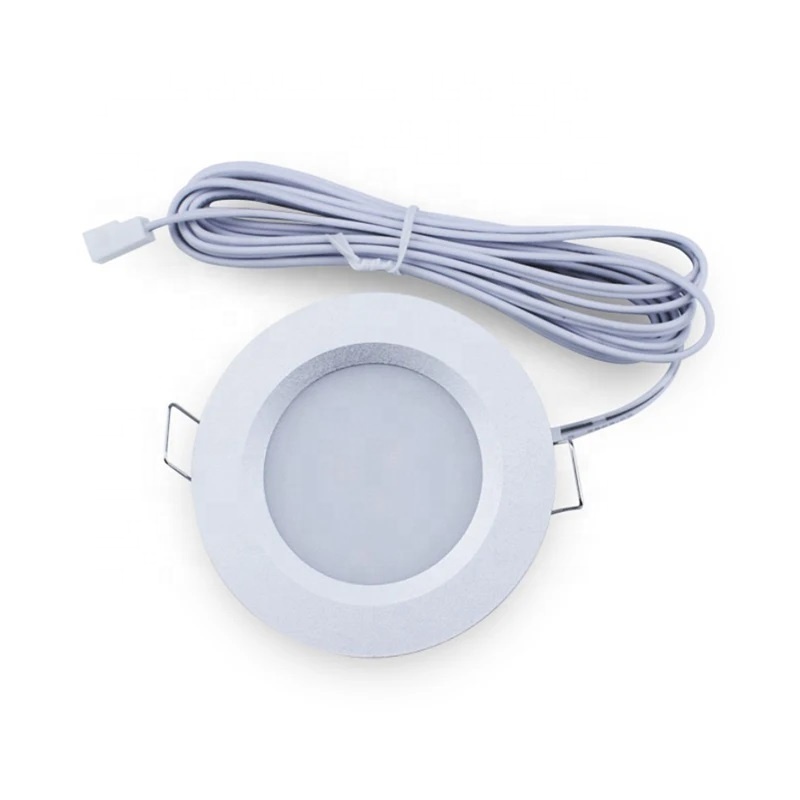 RV Boat Recessed Ceiling Light Super Slim LED Panel Light DC 12V 3W Full Aluminum Downlights