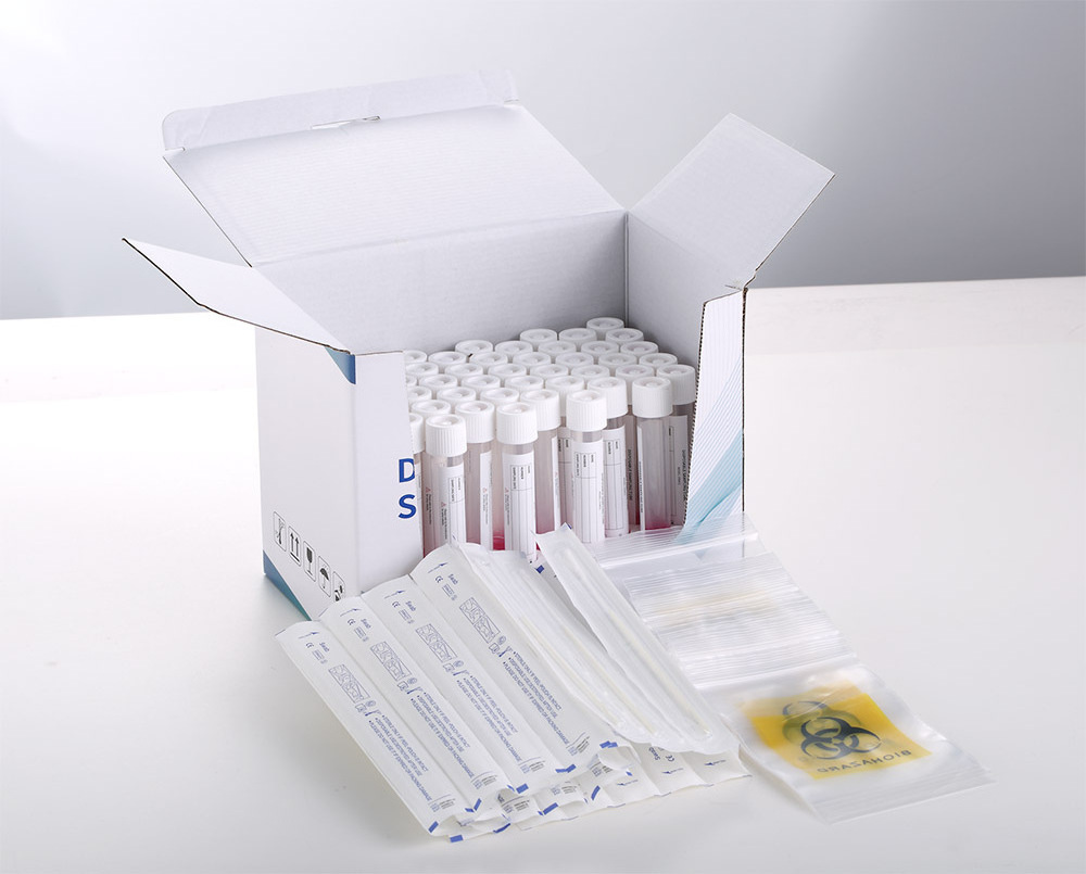 Hot sale Disposable VTM kits with nylon flocked swab for specimen collection flocked swab