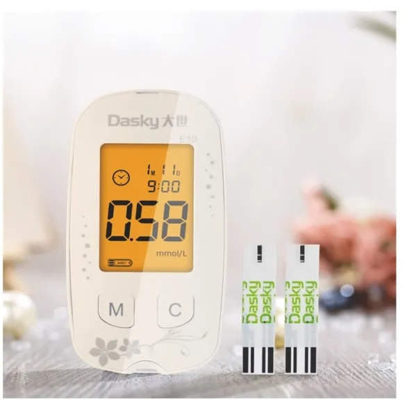 High-quality Digital Test Strips Glucometer Smart Price Diabetes Glucose Meter Monitors CE LCD Display G10 P Cell Diaphgragm