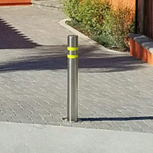 Above ground 304 stainless steel  Under ground Steel plate Manual Retractable Bollard