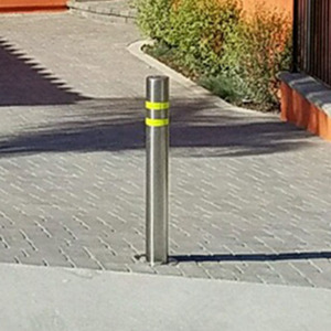 Above ground 304 stainless steel  Under ground Steel plate Manual Retractable Bollard