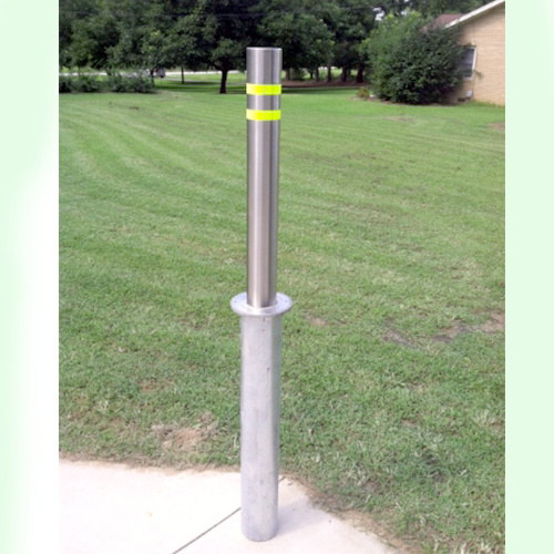 Above ground 304 stainless steel  Under ground Steel plate Manual Retractable Bollard