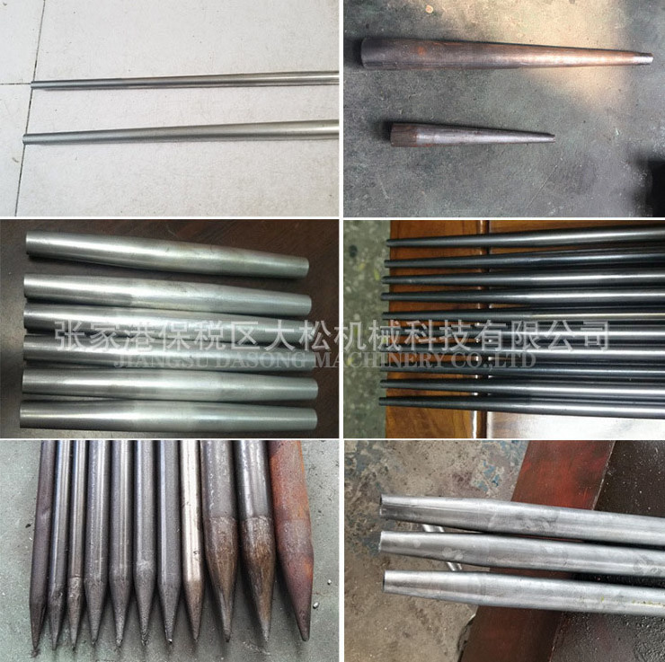 Steel Self-developed Auto Feeding Hydraulic Pipe Tube Shrinking Reducing Embossing Machine