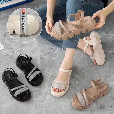 Quality woman sandals new design nice platform shoes outdoor summer casual slide sandals slippers for women