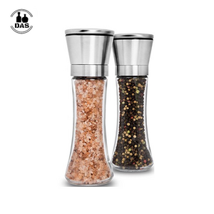 Factory Hot Sales 6oz 180ml glass salt and pepper grinder