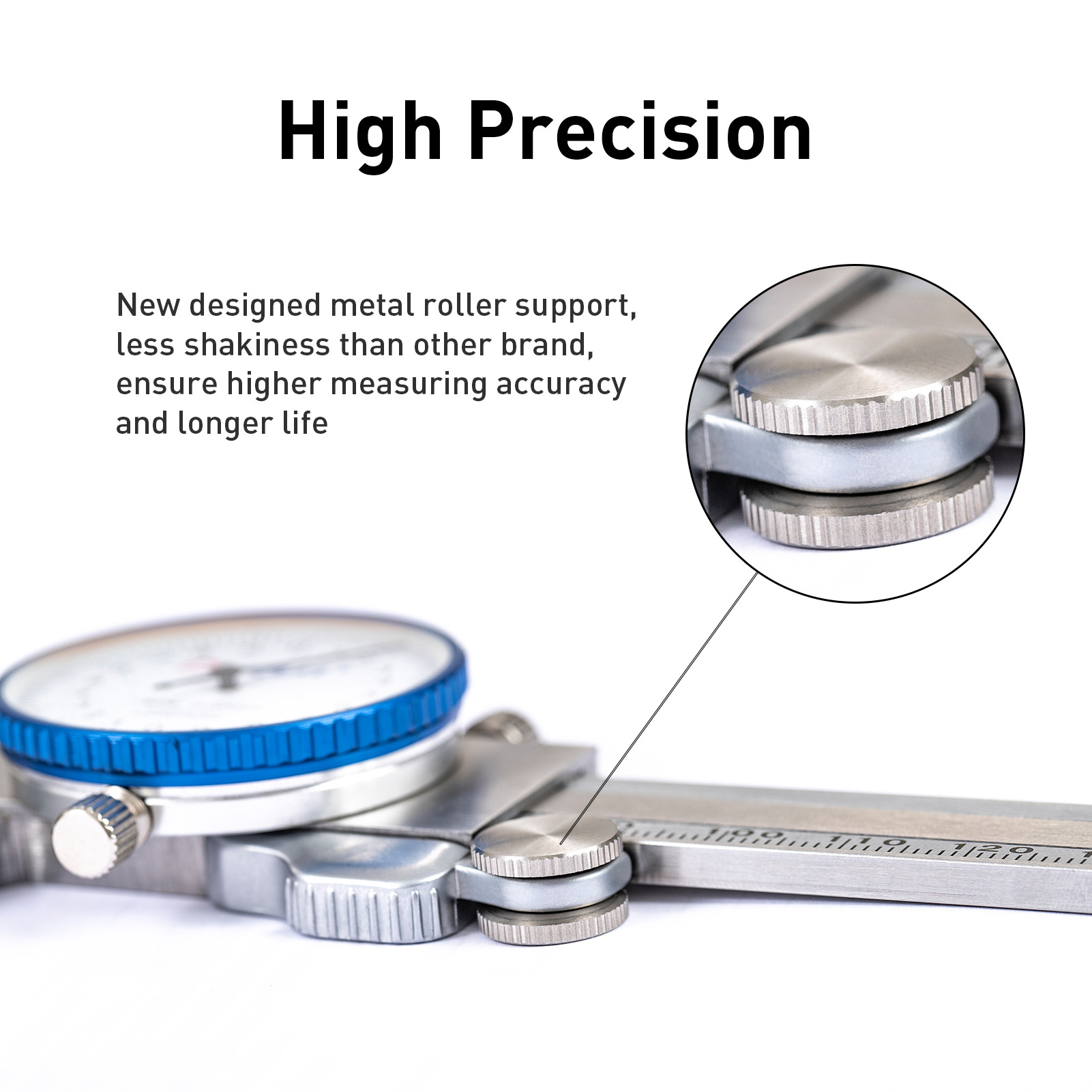 DASQUA New Launched Monoblock High Precision 0-150mm Double Shock-Proof Dial Caliper Pro