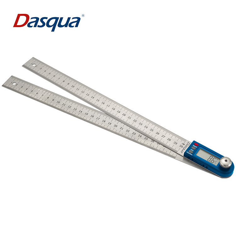 Dasqua High Quality 0-200mm 0-360 Degree Electronic Inclinometer Angle Finder Ruler Digital  Level Angle Ruler Protractor