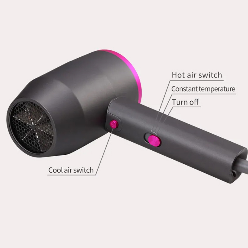 Wholesale 1800W Folding Handle Travel Portable Lightweight Blow Dryer 2 Speed 3 Heat Fast Dry Compact Mini Hair Dryer