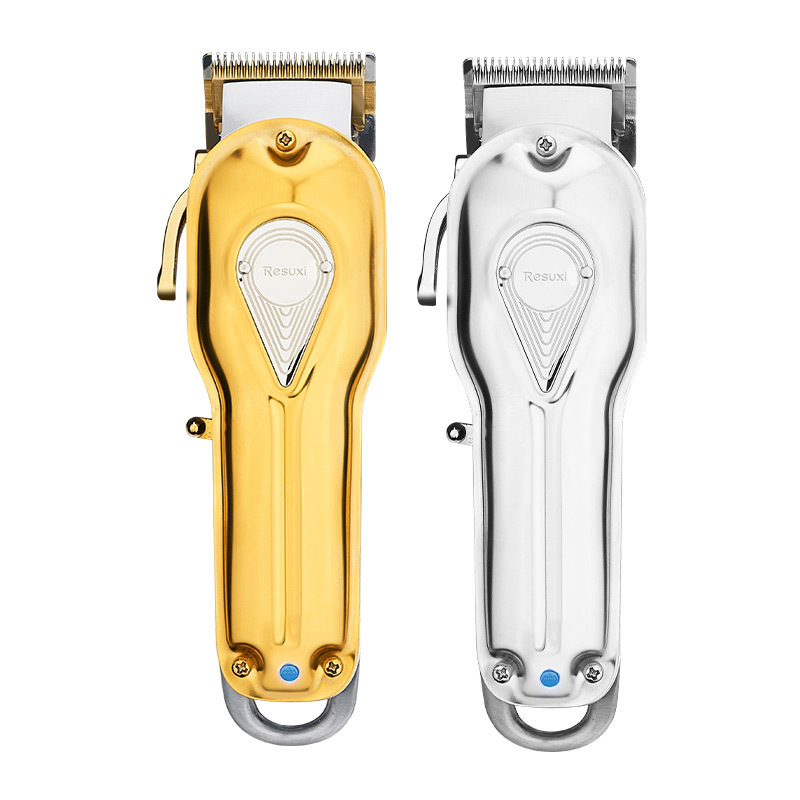 All Metal Haircut Clippers 2500Mah Alloy Cordless Adjustable Length Steel Blade Electric Barber Usb Charging Hair Clippers