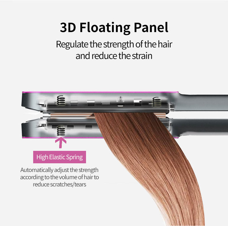 New Fast Heat High Temperature Led Straightening All Hair Types Flat Iron Hair Straightener