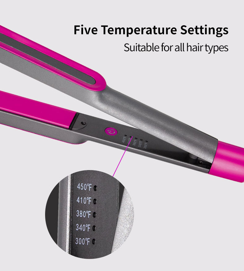 New Fast Heat High Temperature Led Straightening All Hair Types Flat Iron Hair Straightener