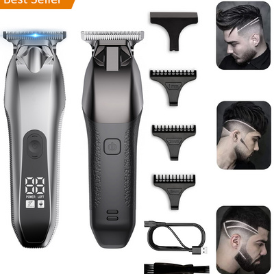 In Stock Strong Power Best Professional Barber Manufacturer Hair Cut Machine Rechargeable Cordless Trimmer Electric Hair Clipper