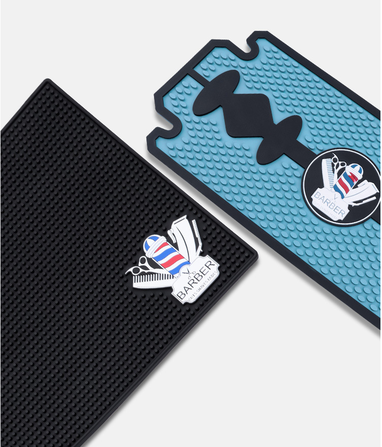 Top Quality Suppliers Heat-Resistant Rubber Barbershop Anti-Slip Pad Salon Table Rubber Barber Mat Work Station