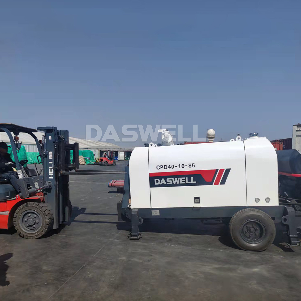 Daswell mobile trailer concrete pump diesel