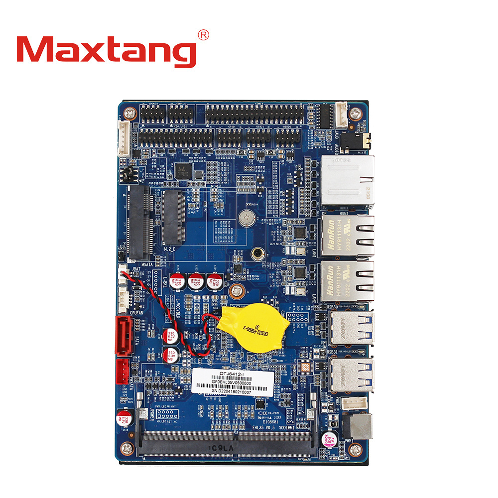 Maxtang Intel Celeron J6412 Computer Motherboard Single Channel SO-DIMM DDR4 32GB Win10/11 Linux 1xHDMI 1xDP 1xeDP/LVDs